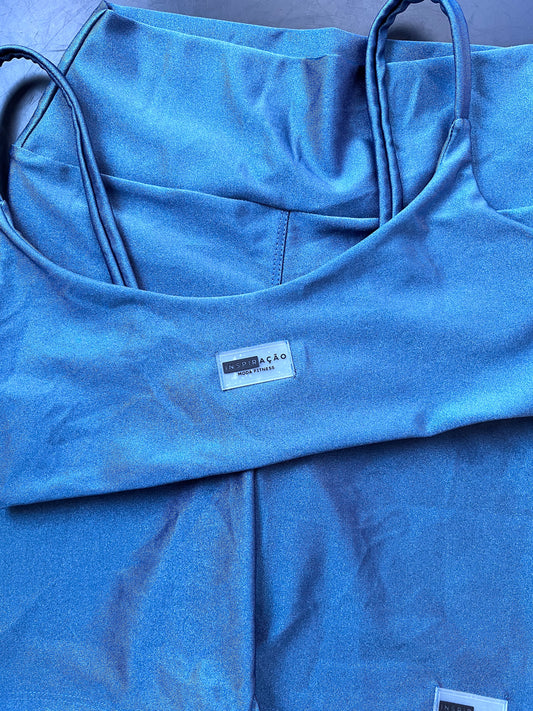 CONJUNTO AZUL BRILHOSO
