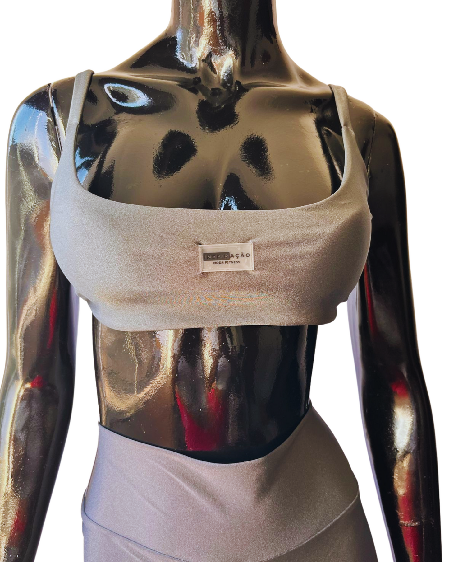 CONJUNTO CINZA CHUMBO BRILHOSO